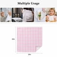 thumbnail image 4 of Pink Cloth Napkins, Country French Rustic Buffalo Plaid Modern Art Washable and Reusable Dinner Napkins Set of 8, Table Napkin for Kitchen Party Birthday Wedding Hotel Housewarming 20"x20", 4 of 8