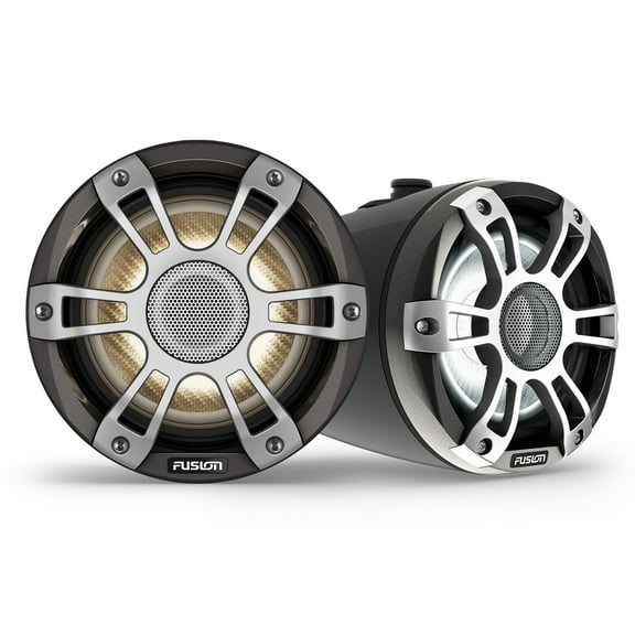 Fusion SG-FLT653SPB Signature Series 3i 6.5" 230-watt CRGBW Sports Marine Wake Tower Speakers (Pair) - Black
