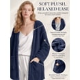 thumbnail image 4 of DAKIMOE Sleep Cardigans Robe Bed Jackets for Women Toasty Cozy Sherpa Coat Cloud-Soft House Jacket Loose Oversized Fleece Fuzzy Outwear, S-XXL, 4 of 8