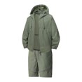 thumbnail image 2 of Short Sets for Men Summer Lightweight Sun Protection Long Sleeve Zip Up Hooded Jacket and Shorts 2 Piece Matching Set, 2 of 5