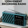 thumbnail image 2 of Mini Radio Solaire Portable Haut-Parleur Bluetooth Récepteur Radio Rechargeable Haut-Parleurs TF Support Carte Extérieure USB, 2 of 8