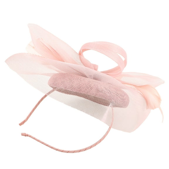 TEHAUX Headband Hat Pink Gauze 1Set 10.6x9.8x3.1in