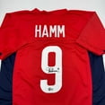thumbnail image 2 of Autographed/Signed Mia Hamm Red Soccer Team USA United States World Cup Jersey Beckett BAS COA, 2 of 4