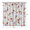 thumbnail image 5 of Pioneer Flower Floral Print Pattern Shower Curtain 72"x72" ,Bathroom Decorative Shower Curtains Set with 12 Hooks,Modern Waterproof Washable Shower Curtain, 5 of 6