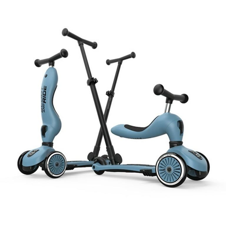 【sally】SCOOT AND RIDE HIGHWAYKICK1 Scoot & Ride 2-in-1 Kids Scooter & Push Bar, Highwaykick 1