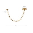 thumbnail image 5 of Alora Lighting PD321708NB-RT Marni 5-Ft Wide 3000K Led Linear Pendant - Brass, 5 of 7