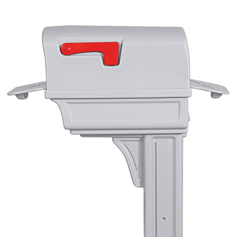 Gibraltar Mailboxes Gentry Large Capacity Plastic White All-in-One