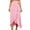 Pink, variant on Nlife Women Ruffle Wrap Skirt Tie High Waist Boho Flowy High Low Hem Asymmetrical Midi Beach Skirt