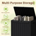 thumbnail image 5 of Homall 40 Gallon Resin Outdoor Storage Box with Lockable Lid Waterproof Resin Deck Box for Patio, 5 of 7