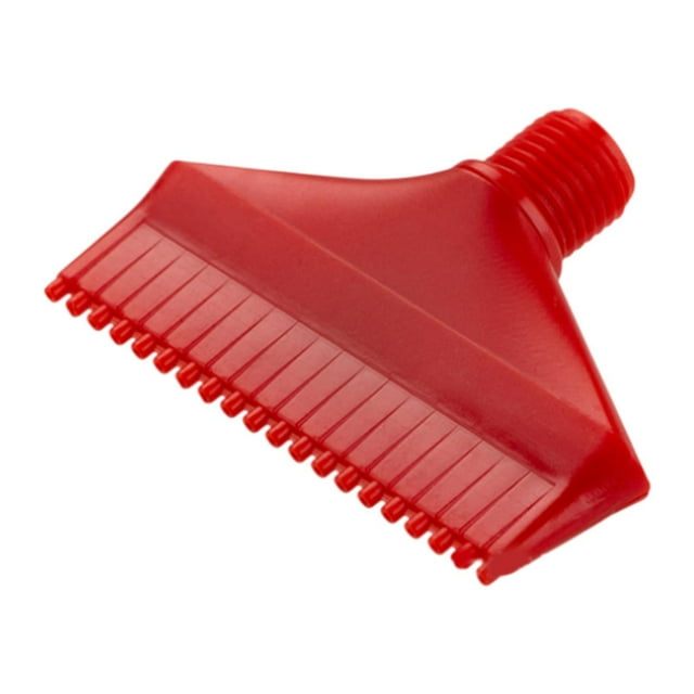 S SERENABLE Air Blow Off Flat Jet Nozzle 1/4 inch Thread Widen Multiuse for Prevent Dust red