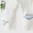 thumbnail image 6 of CAUYDY Newborn Boy Coming Home Outfits Baby Clothing 0 3 6 9 Months 1T 2T Preemie Long Sleeved Sleepers Infant Boys Romper Fall Winter Toddler Pajamas Light Green for Sizes Newborn, 6 of 6