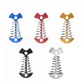 thumbnail image 1 of Filetes de tienda de campaña de espina de pescado de aleación de aluminio, 5 piezas, estacas de anclaje para cubierta, clavijas para tienda de campaña con hebilla de resorte para senderismo al aire li, 1 of 5