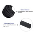thumbnail image 3 of Solid Rubber Cord Tubing 10ft 1.5mm(1/16") Dia Matte Black Rubber Tube for DIY Craft Making, 3 of 5