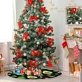 thumbnail image 4 of GZHJMY Avocado Christmas Tree Skirt Home Decoration Large Round Christmas Tree Skirt for Holiday Party Home Christmas Day Ornaments, 47.2", 4 of 6