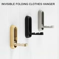 thumbnail image 3 of Set of 4 Foldable Wall Hook Space Efficient Wall Mounted Hook Small Designs Folding Wall Hook for Bathrooms & Closets, 3 of 16
