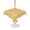 Gold, Amber, Ivory, variant on Outdoor Tablecloth with Umbrella Hole for Patio/Picnic/Party/Camping, Orange Dog Paw Waterproof Table Cloth Rectangle Table Cover Washable, Modern Geometric Abstract Aesthetics (54"x 80")