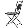 thumbnail image 4 of Charmma Mosaic Bistro Chairs 2 pcs Gray, 4 of 11