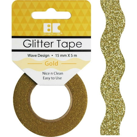 Best Creation Designer Glitter Tape 15mmX5m-Gold
