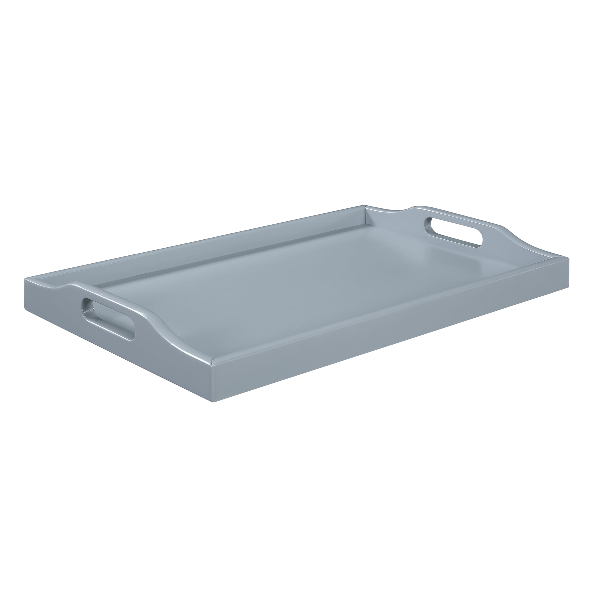 Convenience Concepts Designs2Go Serving Tray in Gray Wood Finish