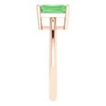 thumbnail image 3 of Solitaire Engagement Ring for Women - 1.75ct Simulated Green Diamond in 18K Rose Gold Promise Ring, 3 of 6