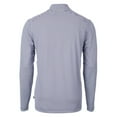 thumbnail image 3 of Men's Cutter & Buck Navy/White Boston Red Sox Virtue Eco Pique Micro Stripe Recycled Quarter-Zip Pullover Top, 3 of 3