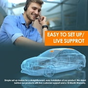 Rexing V2 Pro AI Dash Cam, 3-Channel Front/Cabin/Rear 1080p Recording with Wi-Fi and GPS