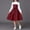 Red, variant on HOZADOIE Dresses for Girls Color Block Lapel Button Long Sleeve Waist Tie Minimalist Comfortable Casual Dress for 8-13 Years