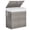 Gray, variant on Simenmax 90L Foldable Laundry Hamper with Lid, Woven Laundry Basket with Removable Washable Liner, Rattan Clothes Hamper Sturdy Steel Frame Rattan Basket, Gray