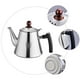 thumbnail image 2 of Tetera de acero inoxidable de fondo plano para cocina de inducción (1,2 l, plateada), 2 of 5