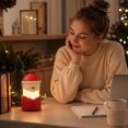 thumbnail image 4 of Rechargeable Collapsible Santa Claus Lantern, LED Color‑Changing Christmas Lamp, Musical Hanging Night Light for Indoor Christmas Decor, Bookshelf, Entryway and Home Decoration, 4 of 6