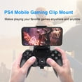 thumbnail image 2 of 2 Pack PS4 Controller Phone Clip Mount for Remote Play, Adjustable Mobile Android/iOS Smartphones Gaming Clamp Holder Stand Grip Bracket Compatible with PS4/PS4 Slim/PS4 Pro Controller, Black, 2 of 7