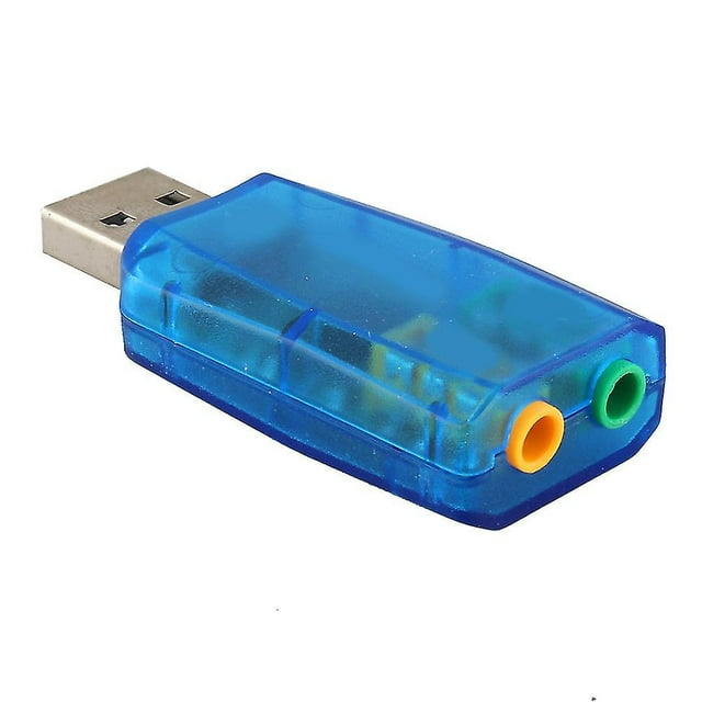 USB 2.0 PC Sound Card Adapter for Virtual External Microphone 5.1 Channel 3D Speaker