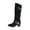 Black, variant on Taqqpue Women Knee High Boots,Women's Extra Wide Calf Cowboy Knee High Boots, Wide Width Slouchy Boots Chunky Pump Heel Size Western Boots for Women