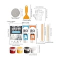 thumbnail image 3 of Ceramic Tile Repair Kit, Ab Epoxy Adhesive, White Marble Filler, Waterproof Glue For Porcelain, Granite, Sink Cracks, 3 of 9