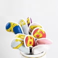 thumbnail image 3 of jinwen 10 Pcs Couvre-Chef Couvre-Chef de Club Imperméable Couvre-Chefs de Golf à Semelles Compensées 4-9, X, P, A, Doré, 3 of 9