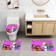 thumbnail image 2 of Chica Palabra Juego de 3 alfombras de baño de coral fleece: tapete de baño + alfombra de inodoro en forma de U + funda de tapa de inodoro en forma de O, 2 of 6