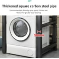 thumbnail image 4 of Dryer Stand Height Adjustable Portable Stacking Kit for Washing Machine Tumble Dryer, Storage Rack Over Washing Machine Storage Unit, 300KG Load Capacity,Black~3, 4 of 8
