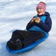 Flexible Flyer Spitfire Sled 1 Person Toboggan with Tow Rope & Seat Pad