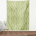 thumbnail image 3 of Ambesonne Botanical Fabric by the Yard Upholstery, Engraved Style Olive Leaf, 10 Yards, Pastel Green Army Green, 3 of 4