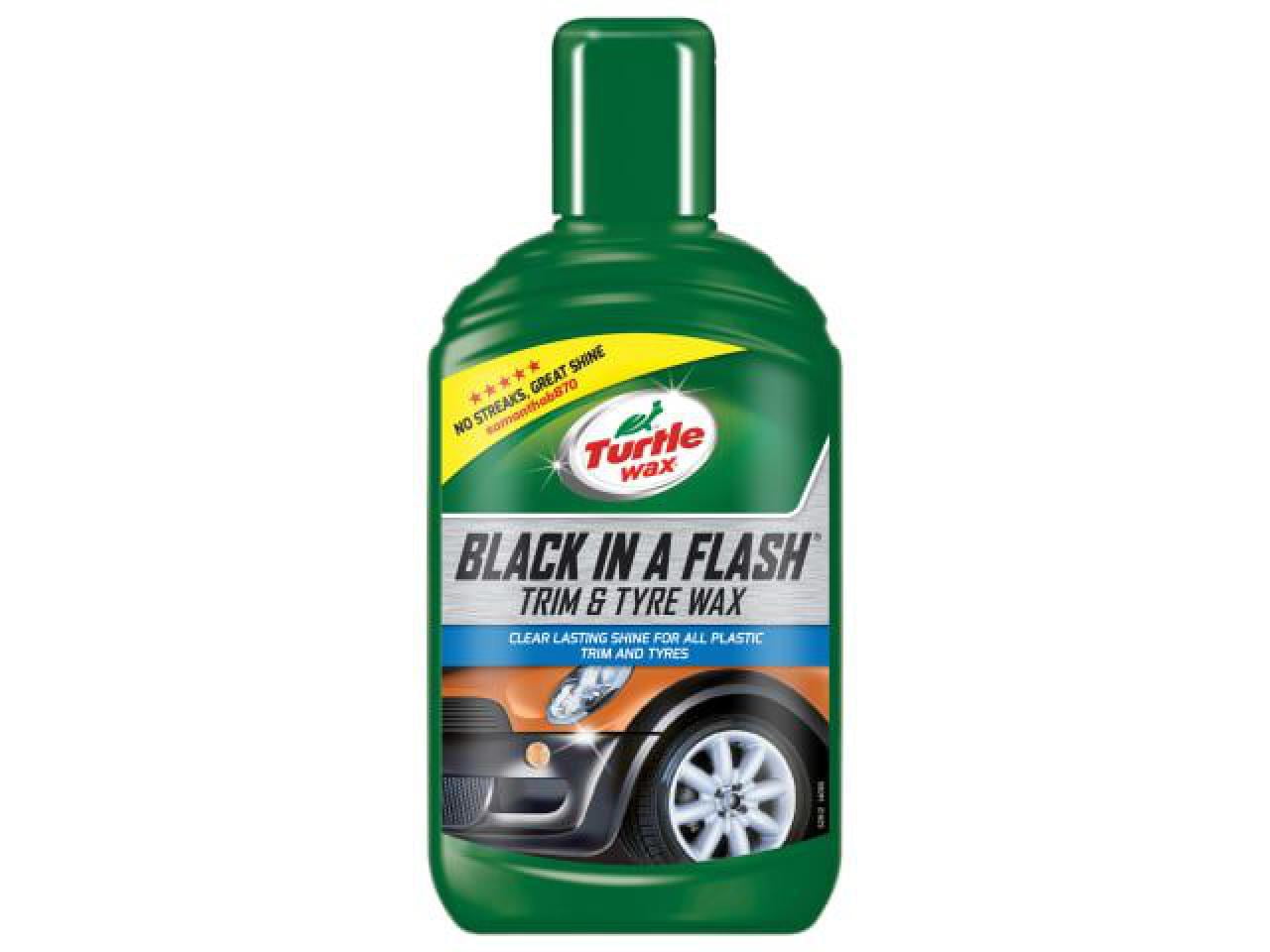 motto binding raken Turtle Wax - Black in a Flash Trim & Tyre Wax 300ml - Walmart.com