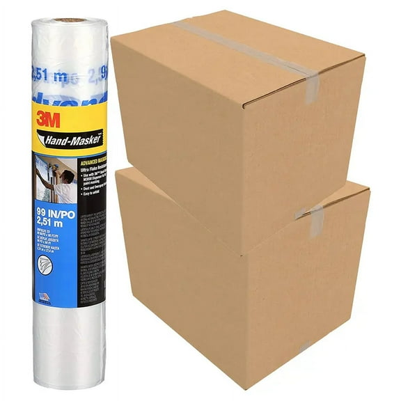 36-Pack of 99" x 90' 3M AMF99 Hand-Masker Pre-Folded Advanced Masking Film