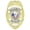 Gold Finish, variant on Hero’s Pride Security Officer Badge, Enameled, Gold Finish, 2-1/4x3-1/8