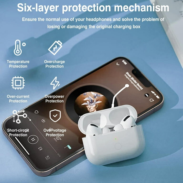 Wireless Charging Case Replacement Compatible with for airpods Pro