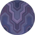 thumbnail image 1 of Ahgly Company Tapis Rond Lavable en Machine Intérieur Transitionnel Bleu Ardoise, 3 Pieds Rond, 1 of 7