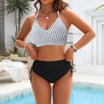 thumbnail image 5 of IYYVV Womens High Waisted Bikini Sets - Tummy Control Swimsuits Modest Bathing Suits Two Piece Full Coverage Swimwear White M, 5 of 5