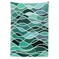 thumbnail image 3 of Ambesonne Seafoam Tablecloth Rectangular Table Cover, Stained Glass Composition, 60"x90", Multicolor, 3 of 4