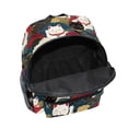thumbnail image 6 of FORMRS School Backpack with Front Zippered Pocket 12" Elementary Student Travel Daypack, White Lucky Cat, 6 of 6