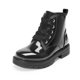 thumbnail image 3 of Botas DREAM PAIRS de combate con glitter para niñas talla 12 negras, 3 of 7
