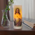 thumbnail image 2 of Mainstays 8" Unscented LED Wax Pillar Candle - Sacred Heart, 2 of 6
