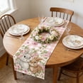 thumbnail image 4 of Easter Table Runner And Tablecloth Set, 70.8 x 13 Inch Polyester Fabric Bohemian Openwork Design for Dining Room Living Room Holiday Decor Indoor Outdoor Use, 4 of 6